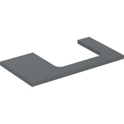 Plaque de lavabo Geberit ONE - Découpe à droite - 90x3x47 cm - Lava mate - Publicité Plaque de lavabo Geberit ONE - Découpe à droite - 90x3x47 cm - Lava mate - Publicité