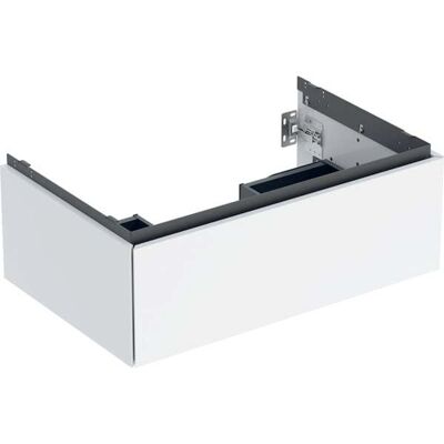 Meuble de lavabo mural Geberit - 1 tiroir - Blanc brillant - Rangement salle de bain - Publicité Meuble de lavabo mural Geberit - 1 tiroir - Blanc brillant - Rangement salle de bain - Publicité