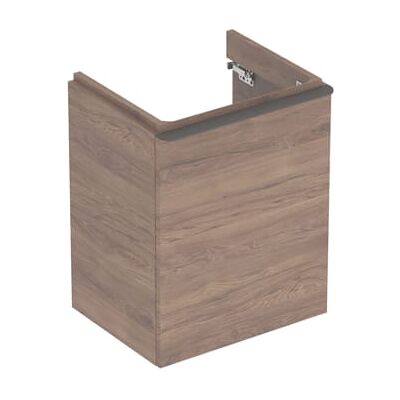 Meuble de Salle de Bain Geberit Noyer / Mélamine - Fixé au Mur, Douce Fermeture, Charnière Gauche - Publicité Meuble de Salle de Bain Geberit Noyer / Mélamine - Fixé au Mur, Douce Fermeture, Charnière Gauche - Publicité