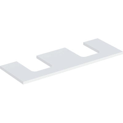 Geberit - 505.276.00 - Découpe double - Plan de toilette - Publicité Geberit - 505.276.00 - Découpe double - Plan de toilette - Publicité