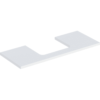 Plan de lavabo Geberit - Découpe centrale - 120x3x47cm - Publicité Plan de lavabo Geberit - Découpe centrale - 120x3x47cm - Publicité