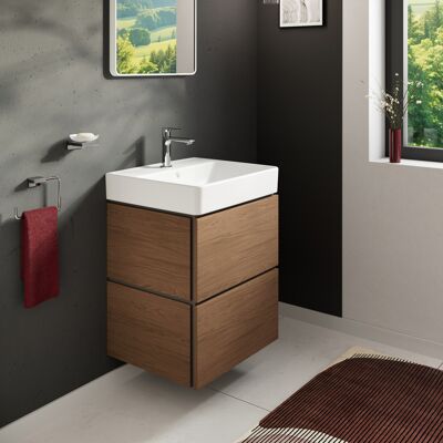 Meuble sous-vasque Hansgrohe Xilesa E 54252550 530x470mm, 2 tiroirs, pour lavabo, sans PushOpen, chêne cachemire - Publicité Meuble sous-vasque Hansgrohe Xilesa E 54252550 530x470mm, 2 tiroirs, pour lavabo, sans PushOpen, chêne cachemire - Publicité