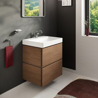 Meuble sous-vasque Hansgrohe Xilesa E 54254550 580x470mm, 2 tiroirs, chêne cachemire - Publicité Meuble sous-vasque Hansgrohe Xilesa E 54254550 580x470mm, 2 tiroirs, chêne cachemire - Publicité