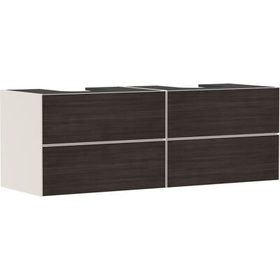 Hansgrohe Xevolos E meuble sous-vasque 54200730 1570x555x550mm, 4 tiroirs, beige sable mat, chêne foncé - Publicité Hansgrohe Xevolos E meuble sous-vasque 54200730 1570x555x550mm, 4 tiroirs, beige sable mat, chêne foncé - Publicité