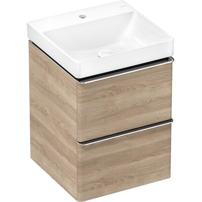 Hansgrohe Xelu Q meuble sous-lavabo - Chêne Naturel / Chrome - 54021000 - Publicité Hansgrohe Xelu Q meuble sous-lavabo - Chêne Naturel / Chrome - 54021000 - Publicité