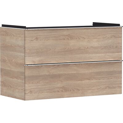 Hansgrohe Xelu Q Meuble sous-vasque - Chêne Naturel, 2 tiroirs, 980x475mm - Publicité Hansgrohe Xelu Q Meuble sous-vasque - Chêne Naturel, 2 tiroirs, 980x475mm - Publicité
