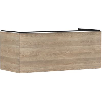Hansgrohe Xelu Q meuble sous-vasque 54064700 1180x485x550mm, tiroir, chêne naturel, blanc mat - Publicité Hansgrohe Xelu Q meuble sous-vasque 54064700 1180x485x550mm, tiroir, chêne naturel, blanc mat - Publicité