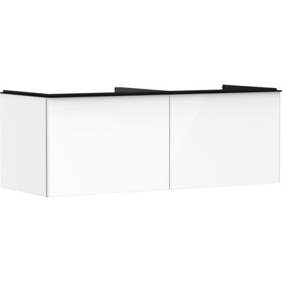 Hansgrohe Xelu Q Armoire murale pour lavabo - Blanc brillant / Noir mat - 1360x550mm - Publicité Hansgrohe Xelu Q Armoire murale pour lavabo - Blanc brillant / Noir mat - 1360x550mm - Publicité