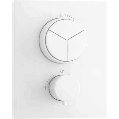 Herzbach Deep White Thermostat - 3 Utilisateurs - Gris Mat - Thermostat - Publicité Herzbach Deep White Thermostat - 3 Utilisateurs - Gris Mat - Thermostat - Publicité
