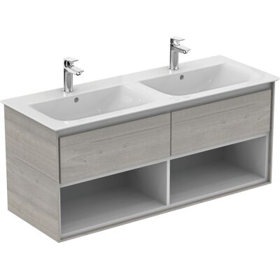 Meuble double pour salle de bain Ideal Standard Connect Air - MDF, 1200mm - Publicité Meuble double pour salle de bain Ideal Standard Connect Air - MDF, 1200mm - Publicité