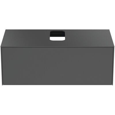 Meuble sous-vasque mural Ideal Standard - 100x50.5cm - Anthracite Mat - Publicité Meuble sous-vasque mural Ideal Standard - 100x50.5cm - Anthracite Mat - Publicité