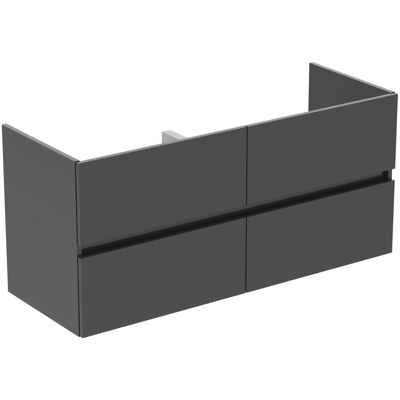 Ideal Standard Plus ensemble lavabo pour meuble R0577TI laqué gris brillant, 121,5x45,5x56,5cm, 1 trou de robinetterie chacun - Publicité Ideal Standard Plus ensemble lavabo pour meuble R0577TI laqué gris brillant, 121,5x45,5x56,5cm, 1 trou de robinetterie chacun - Publicité