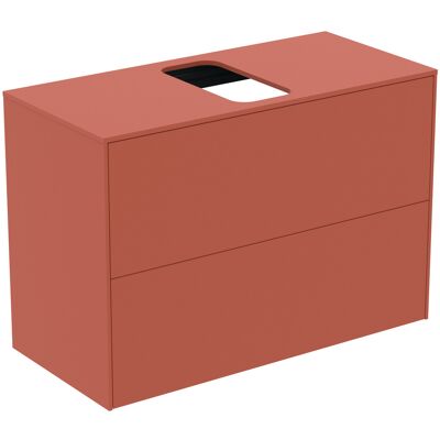Meuble de salle de bain mural Ideal Standard Conca - 2 tiroirs 80x37x55cm - Publicité Meuble de salle de bain mural Ideal Standard Conca - 2 tiroirs 80x37x55cm - Publicité