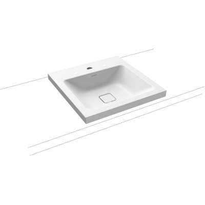 Lavabo Cono Kaldewei en Acier - 50x50cm, 1 Trou pour Robinet, Blanc Mat - Publicité Lavabo Cono Kaldewei en Acier - 50x50cm, 1 Trou pour Robinet, Blanc Mat - Publicité