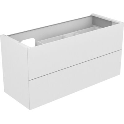 Meuble de salle de bain Édition 11 - Découpe siphon à gauche - Tiroirs push-to-open - Publicité Meuble de salle de bain Édition 11 - Découpe siphon à gauche - Tiroirs push-to-open - Publicité