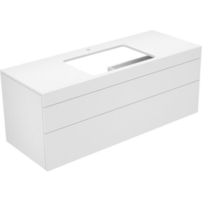 Keuco Edition 400 Keuco Edition 400 Keuco 31573700100 140x54,6x53,5 cm, avec trou pour robinetterie, blanc / anthracite - Publicité Keuco Edition 400 Keuco Edition 400 Keuco 31573700100 140x54,6x53,5 cm, avec trou pour robinetterie, blanc / anthracite - Publicité