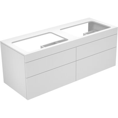 Keuco Édition 400 Meuble Salle de Bain - Pour 2 Lavabos - Publicité Keuco Édition 400 Meuble Salle de Bain - Pour 2 Lavabos - Publicité