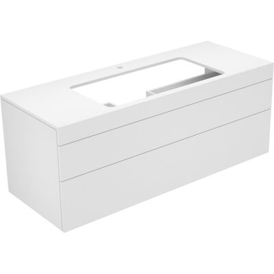 Meuble de bain Edition 400 Blanc - 2 tiroirs - Publicité Meuble de bain Edition 400 Blanc - 2 tiroirs - Publicité