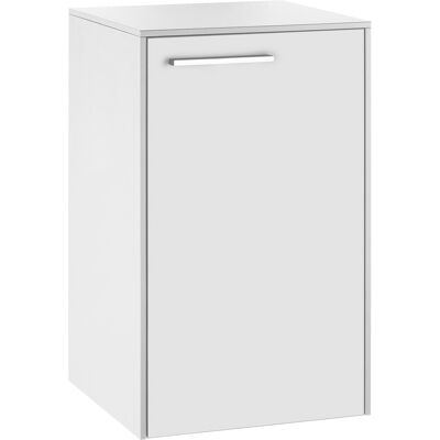 Meuble Bas Keuco Royal 60 - Blanc Brillant - 2 Étagères en Verre - Publicité Meuble Bas Keuco Royal 60 - Blanc Brillant - 2 Étagères en Verre - Publicité