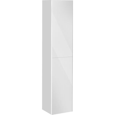 Armoire haute KEUCO Royal Reflex - Blanc - Amortisseur de porte - Panier à linge - 350x1670x335mm - Publicité Armoire haute KEUCO Royal Reflex - Blanc - Amortisseur de porte - Panier à linge - 350x1670x335mm - Publicité