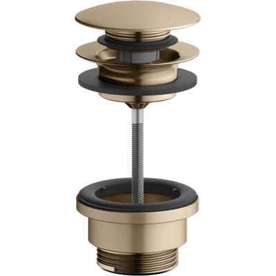 Accessoires Keuco - Fixation de vidange - Bronze brossé - G 1 1/4 - Push-Open - Publicité Accessoires Keuco - Fixation de vidange - Bronze brossé - G 1 1/4 - Push-Open - Publicité