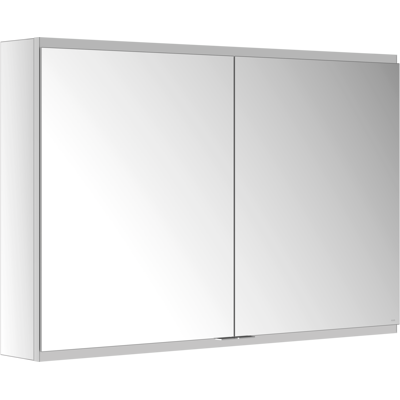 Armoire Miroir Modulaire KEUCO Royal - Portes en Verre Double - Étagères Réglables - Fixation Murale - Argenté - Publicité Armoire Miroir Modulaire KEUCO Royal - Portes en Verre Double - Étagères Réglables - Fixation Murale - Argenté - Publicité