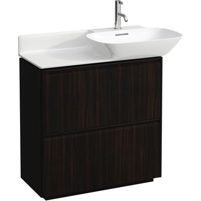 Laufen Ulme dunkel Meuble sous-vasque - 2 tiroirs, Soft-Close - Publicité Laufen Ulme dunkel Meuble sous-vasque - 2 tiroirs, Soft-Close - Publicité