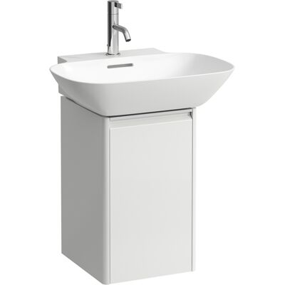 Meuble suspendu pour lavabo - Fermeture douce, Poignée en aluminium, 1 porte, MDF - Publicité Meuble suspendu pour lavabo - Fermeture douce, Poignée en aluminium, 1 porte, MDF - Publicité