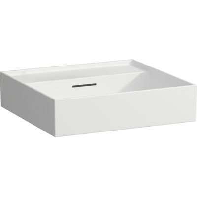 Lavabo encastré Laufen Kartell - 500x460 - Blanc Mat - Publicité Lavabo encastré Laufen Kartell - 500x460 - Blanc Mat - Publicité