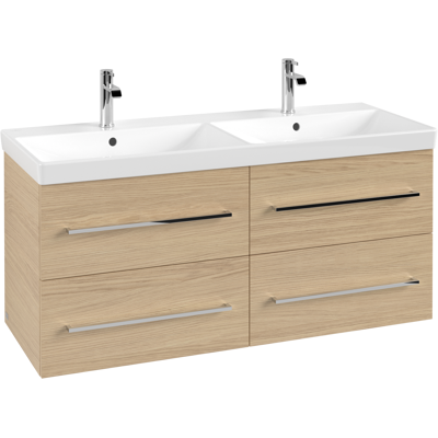 Meuble sous-lavabo Villeroy & Boch Avento Chêne Nordique - Fermeture douce - Publicité Meuble sous-lavabo Villeroy & Boch Avento Chêne Nordique - Fermeture douce - Publicité