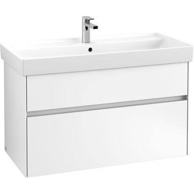 Villeroy & Boch Collaro Armoire Sous Lavabo - 2 Tiroirs, Blanc Mat - Publicité Villeroy & Boch Collaro Armoire Sous Lavabo - 2 Tiroirs, Blanc Mat - Publicité