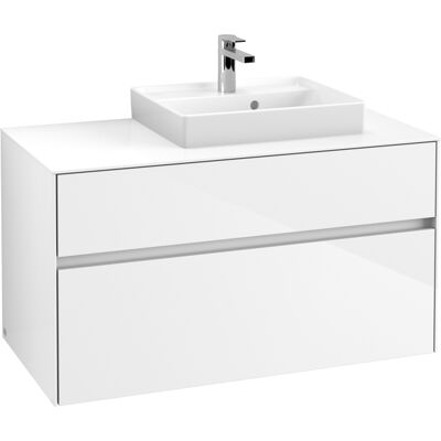 Villeroy & Boch Collaro Meuble sous Evier - 2 Tiroirs - Blanc - Publicité Villeroy & Boch Collaro Meuble sous Evier - 2 Tiroirs - Blanc - Publicité