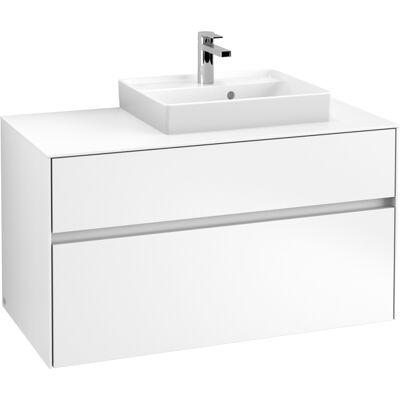 Armoire de salle de bain Murale Villeroy & Boch Collaro - Blanc Mat - Publicité Armoire de salle de bain Murale Villeroy & Boch Collaro - Blanc Mat - Publicité