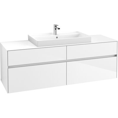 Villeroy & Boch Collaro Meuble Salle de Bain - 4 Tiroirs, 1600x548x500mm Blanc - Publicité Villeroy & Boch Collaro Meuble Salle de Bain - 4 Tiroirs, 1600x548x500mm Blanc - Publicité