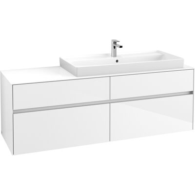 Villeroy & Boch Collaro Meuble sous-vasque - 4 tiroirs, 1600mm, Blanc Brillant - Publicité Villeroy & Boch Collaro Meuble sous-vasque - 4 tiroirs, 1600mm, Blanc Brillant - Publicité