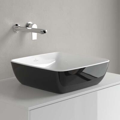 Villeroy & Boch Artis - Formes géométriques, Noir, 41x41cm, Lavabo carré - Lavabo - Publicité Villeroy & Boch Artis - Formes géométriques, Noir, 41x41cm, Lavabo carré - Lavabo - Publicité