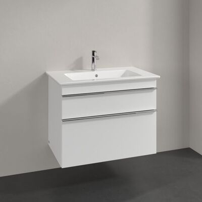 Villeroy & Boch Venticello Meuble sous lavabo blanc brillant - Mural - Publicité Villeroy & Boch Venticello Meuble sous lavabo blanc brillant - Mural - Publicité