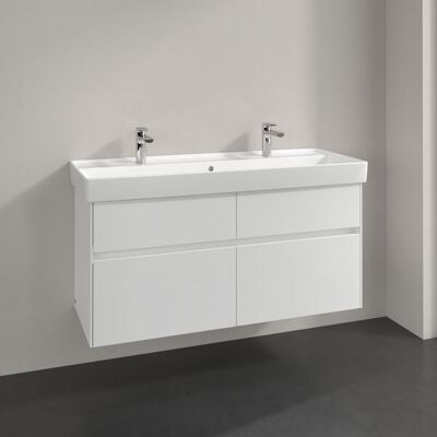 Meuble sous lavabo Collaro de Villeroy & Boch - Blanc brillant - 4 tiroirs - Publicité Meuble sous lavabo Collaro de Villeroy & Boch - Blanc brillant - 4 tiroirs - Publicité