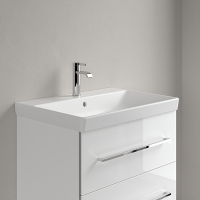 Lavabo Villeroy & Boch Avento - Rectangulaire, blanc pierre, pour robinet 3 trous - Publicité Lavabo Villeroy & Boch Avento - Rectangulaire, blanc pierre, pour robinet 3 trous - Publicité