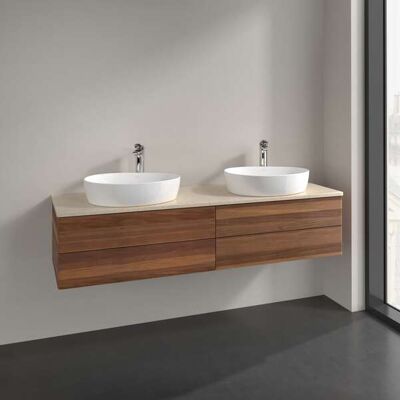 Villeroy & Boch Antao Meuble Salle de Bain - 4 Tiroirs, LED, 160x36cm - Publicité Villeroy & Boch Antao Meuble Salle de Bain - 4 Tiroirs, LED, 160x36cm - Publicité