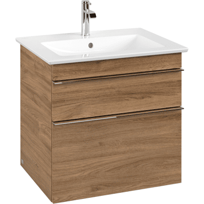 Villeroy & Boch Venticello Armoire de salle de bain - Chêne Kansas / Chrome - 2 tiroirs - Publicité Villeroy & Boch Venticello Armoire de salle de bain - Chêne Kansas / Chrome - 2 tiroirs - Publicité