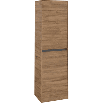 Villeroy & Boch Collaro Armoire Haute - Chêne Kansas - 2 Portes - Publicité Villeroy & Boch Collaro Armoire Haute - Chêne Kansas - 2 Portes - Publicité