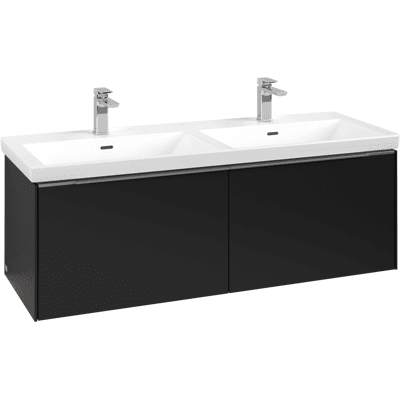 Meuble sous-lavabo Villeroy & Boch Subway 3.0 - Noir Volcan - Publicité Meuble sous-lavabo Villeroy & Boch Subway 3.0 - Noir Volcan - Publicité