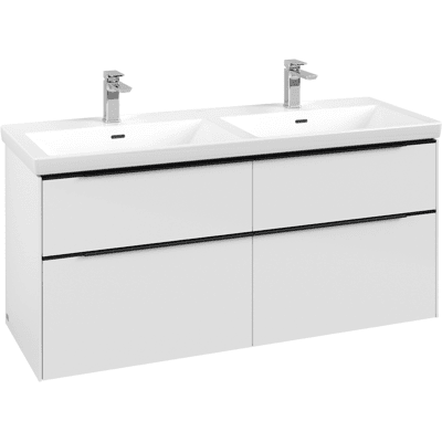 Villeroy & Boch Subway 3.0 Armoire Murale Blanche Noire - Lavabo - Publicité Villeroy & Boch Subway 3.0 Armoire Murale Blanche Noire - Lavabo - Publicité