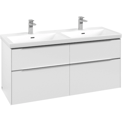 Villeroy & Boch Subway 3.0 Meuble sous lavabo - Blanc, LED, 4 tiroirs - Publicité Villeroy & Boch Subway 3.0 Meuble sous lavabo - Blanc, LED, 4 tiroirs - Publicité