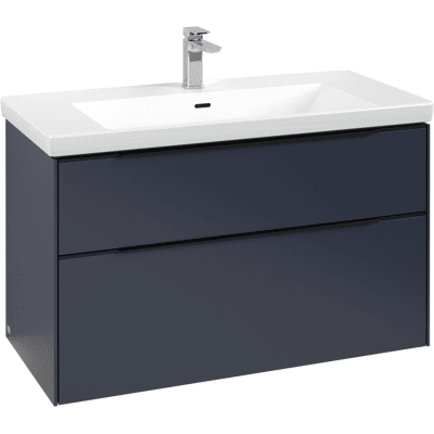 Villeroy & Boch Subway 3.0 Armoire suspendue - Bleu marine - Publicité Villeroy & Boch Subway 3.0 Armoire suspendue - Bleu marine - Publicité