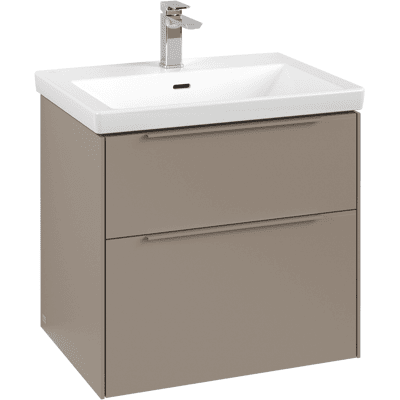 Villeroy & Boch Subway 3.0 Armoire Murale - Taupe, Éclairage LED, Fermeture Douce - Publicité Villeroy & Boch Subway 3.0 Armoire Murale - Taupe, Éclairage LED, Fermeture Douce - Publicité