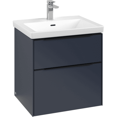 Villeroy & Boch Subway 3.0 Armoire Murale - Bleu Marine - 2 Tiroirs - SoftClosing - Publicité Villeroy & Boch Subway 3.0 Armoire Murale - Bleu Marine - 2 Tiroirs - SoftClosing - Publicité