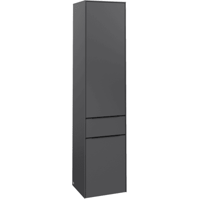 Villeroy & Boch Subway 3.0 Armoire Haute - 2 Portes, 1 Tiroir, Graphite - Publicité Villeroy & Boch Subway 3.0 Armoire Haute - 2 Portes, 1 Tiroir, Graphite - Publicité