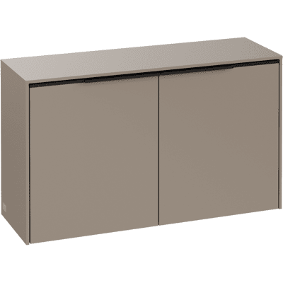Villeroy & Boch Subway 3.0 Buffet - Taupe, Poignées Noires - Publicité Villeroy & Boch Subway 3.0 Buffet - Taupe, Poignées Noires - Publicité